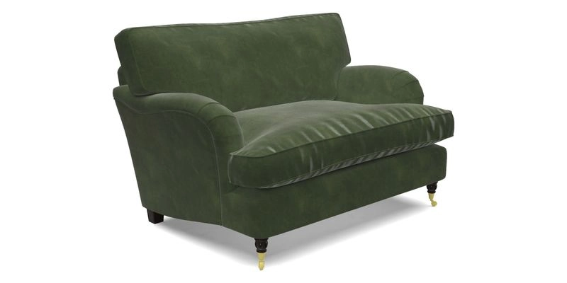 Alwinton snuggler in Lumino Velvet Wine