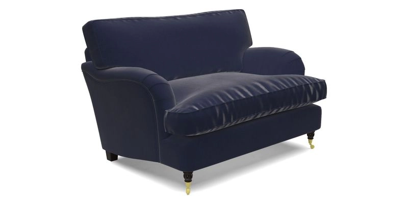 Alwinton snuggler in Lumino Velvet Wine