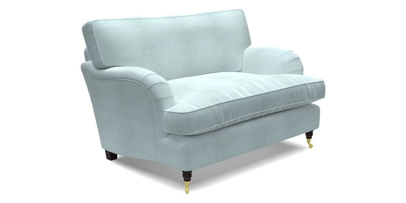 Alwinton snuggler in Lumino Velvet Wine