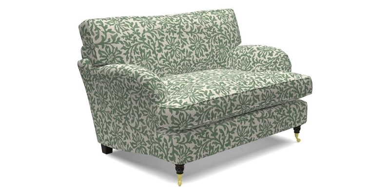 Alwinton snuggler in Lumino Velvet Wine
