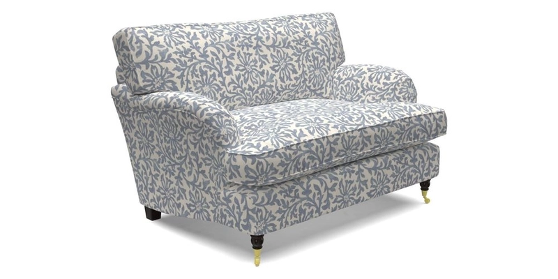 Alwinton snuggler in Lumino Velvet Wine