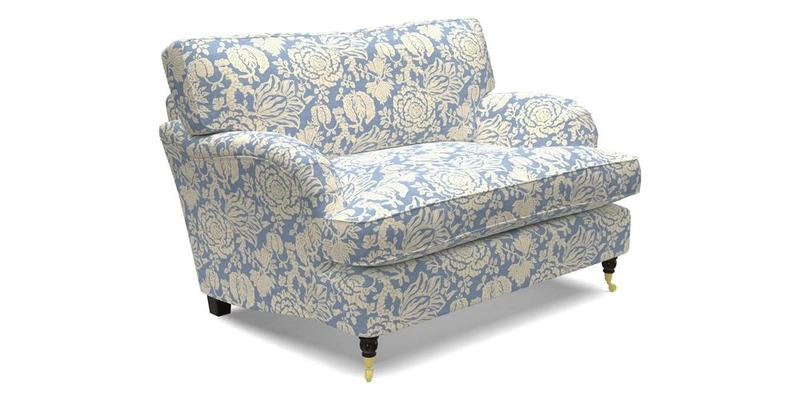 Alwinton snuggler in Lumino Velvet Wine
