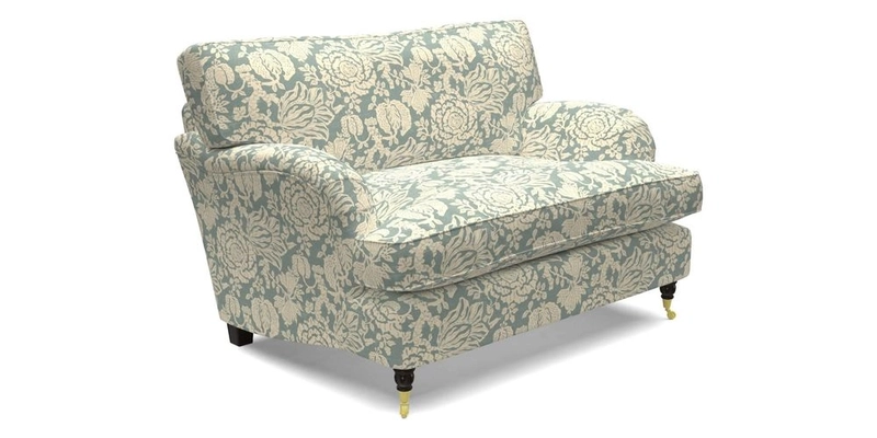 Alwinton snuggler in Lumino Velvet Wine