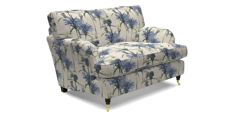 Alwinton snuggler in Lumino Velvet Wine