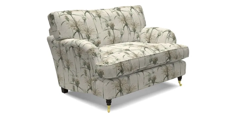 Alwinton snuggler in Lumino Velvet Wine