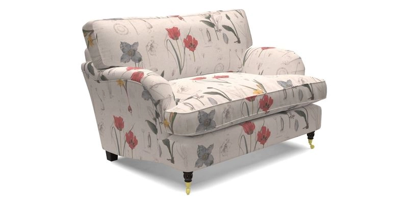 Alwinton snuggler in Lumino Velvet Wine