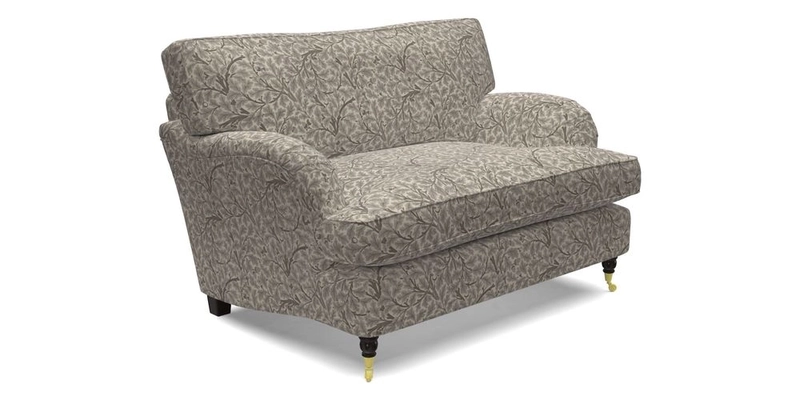 Alwinton snuggler in Lumino Velvet Wine