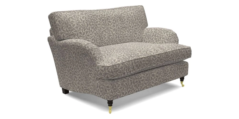 Alwinton snuggler in Lumino Velvet Wine