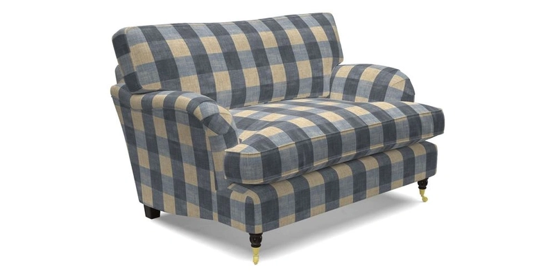 Alwinton snuggler in Lumino Velvet Wine