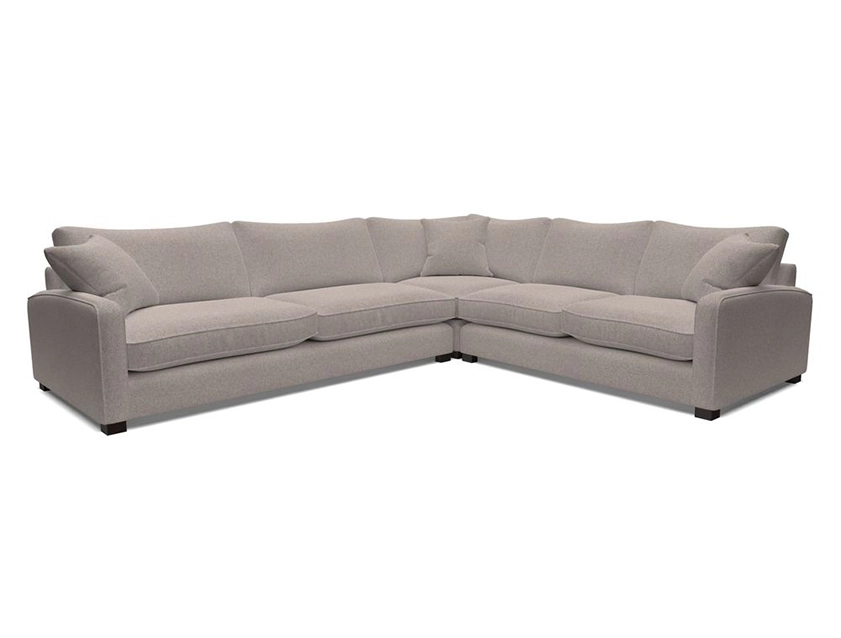 Brook Green large corner group LHF in Two Tone Plain Biscuit