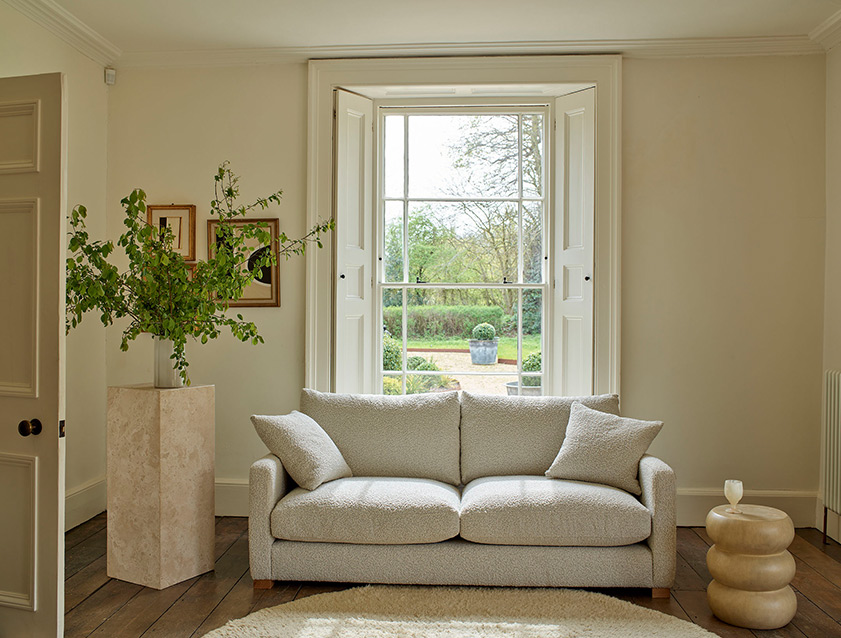 Brook Green 3 seater sofa in Warwick Boucle Andes