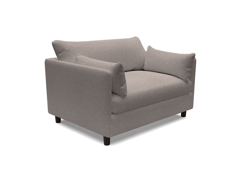Madehurst Snuggler in Two Tone Plain Biscuit. Loose cover option available