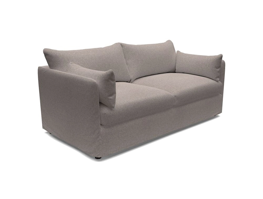 Madehurst 3 Seater Sofa Loose Cover in Two Tone Plain Biscuit
