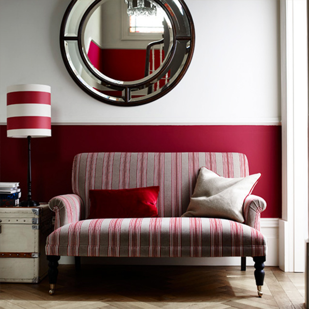 Midhurst 2 Seater Sofa in Ian Mankin Regency Peony Velvet