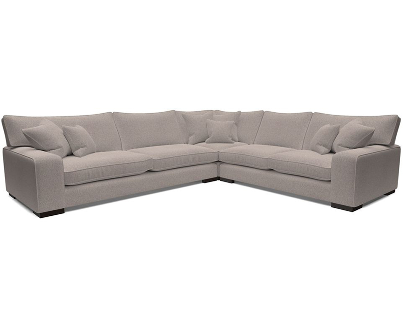 Richmond Large Corner Unit LHF in Two Tone Plain Biscuit