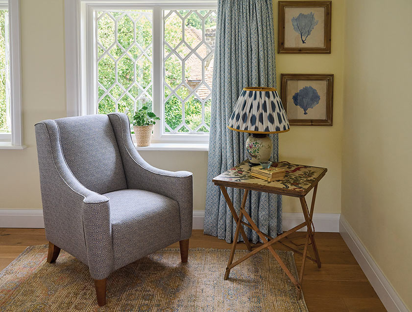 Sennen Chair in Harris Tweed Huntsman Check Mountain Bracken