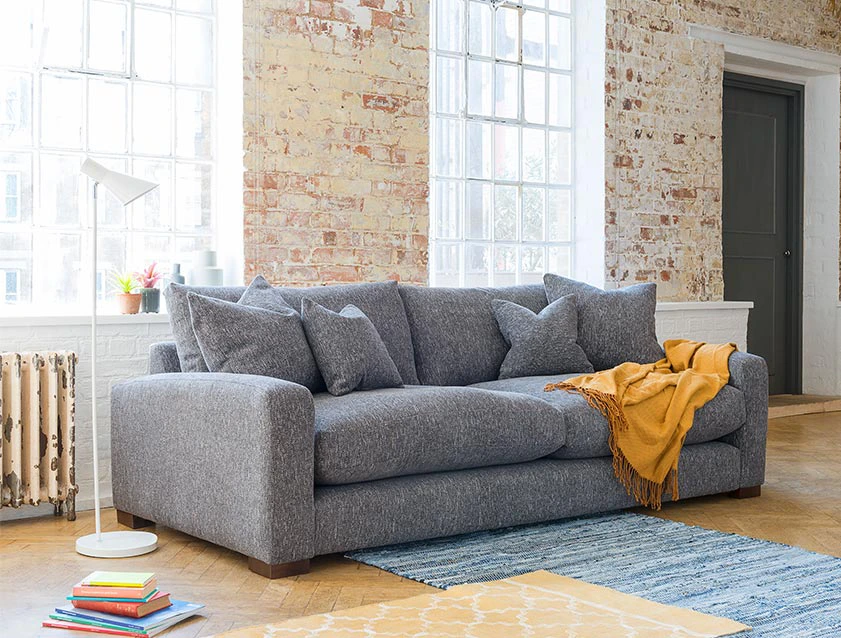 Stockbridge 4 Seater Sofa Bed in Warwick Graf Slate