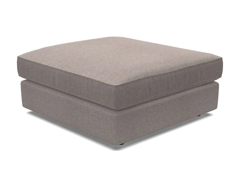 Slingsby Standard Footstool in Two Tone Plain Biscuit