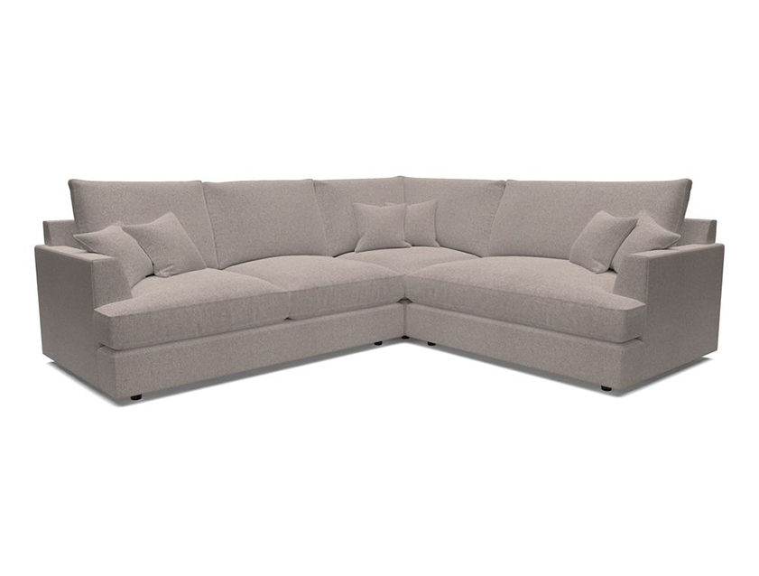 Slingsby Medium Fitted Cover Corner Unit LHF in Two Tone Plain Biscuit.  Loose cover version available