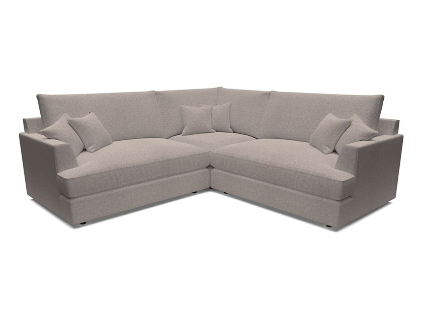 Slingsby Small Fitted Cover Corner Unit LHF & RHF in Two Tone Plain Biscuit.  Loose cover version available