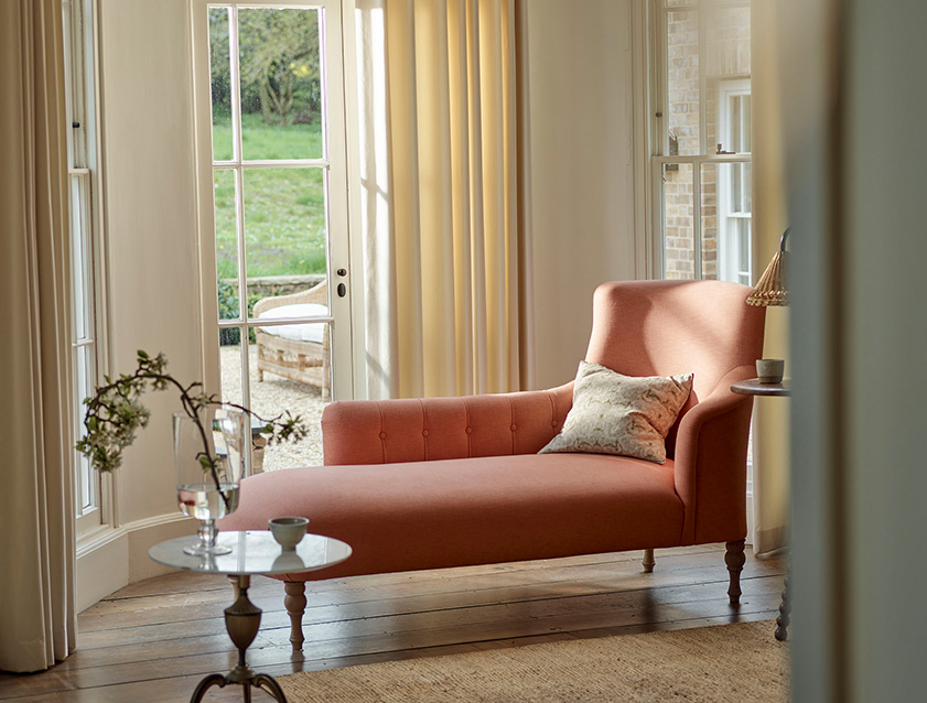 Anglesey LHF Chaise in in J Brown Paolo Lava