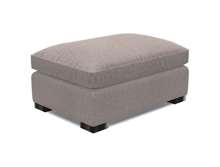 Wadenhoe Storage Footstool in Two Tone Plain Biscuit