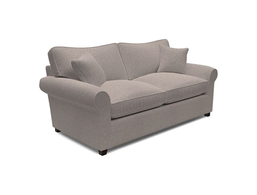 Waverley 3 Seater Sofa Bed in wo Tone Plain Biscuit