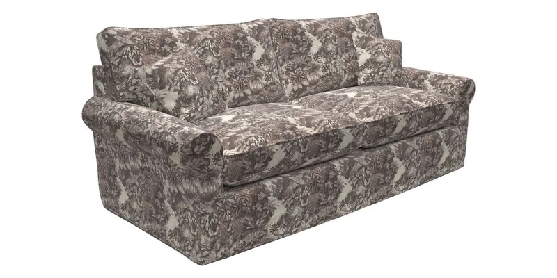Bignor 3 Seater Sofa in V&A Drawn From Nature Oak Tree Gold. Loose cover option available