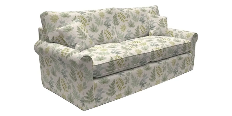 Bignor 3 Seater Sofa in V&A Drawn From Nature Oak Tree Gold. Loose cover option available