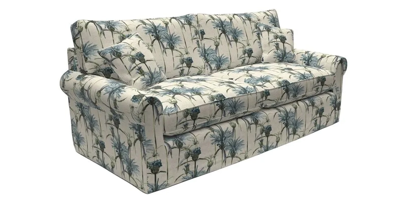 Bignor 3 Seater Sofa in V&A Drawn From Nature Oak Tree Gold. Loose cover option available