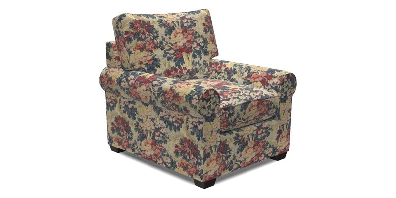Bignor Chair in Two Tone Plain Biscuit. Loose cover option available