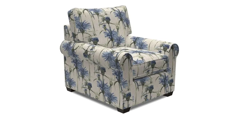 Bignor Chair in Two Tone Plain Biscuit. Loose cover option available
