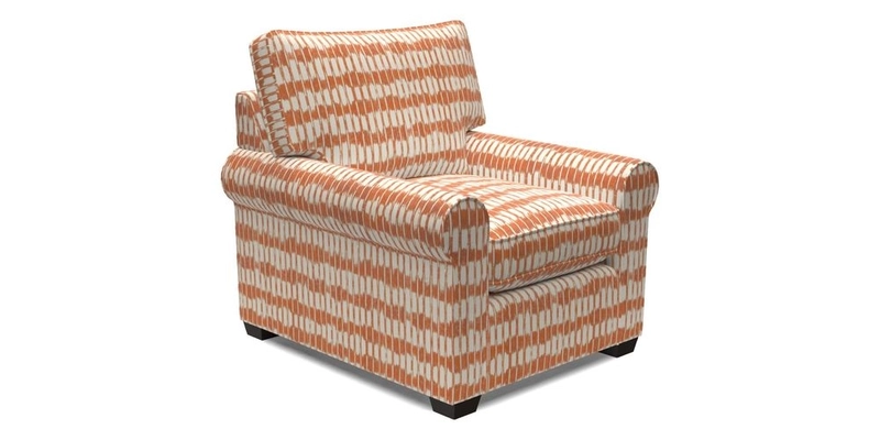 Bignor Chair in Two Tone Plain Biscuit. Loose cover option available