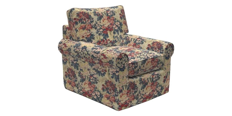 Bignor Chair in Two Tone Plain Biscuit. Loose cover option available