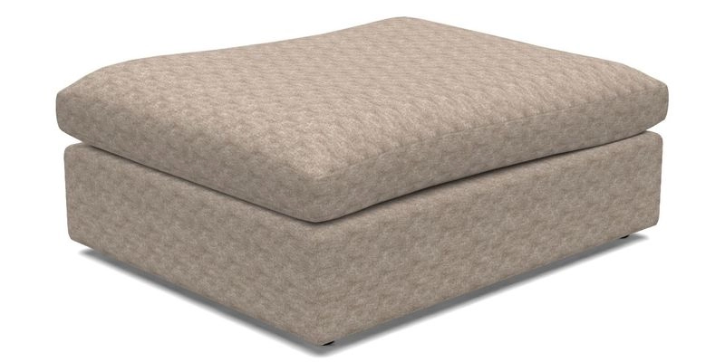 Big Softie Footstool in Two Tone Plain Biscuit
