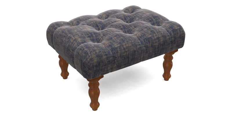 Chelsham Footstool in Two Tone Plain Biscuit