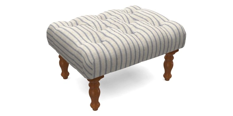 Chelsham Footstool in Two Tone Plain Biscuit