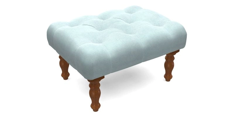 Chelsham Footstool in Two Tone Plain Biscuit