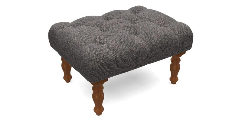 Chelsham Footstool in Two Tone Plain Biscuit