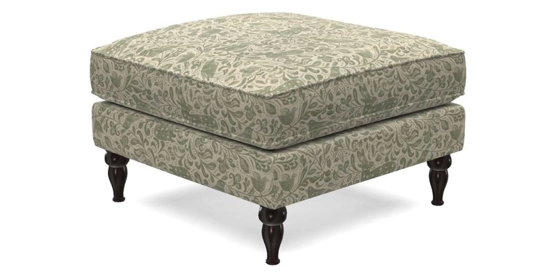 Cooksbridge Standard Footstool in Two Tone Plain Biscuit