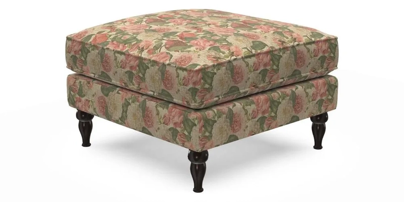 Cooksbridge Standard Footstool in Two Tone Plain Biscuit