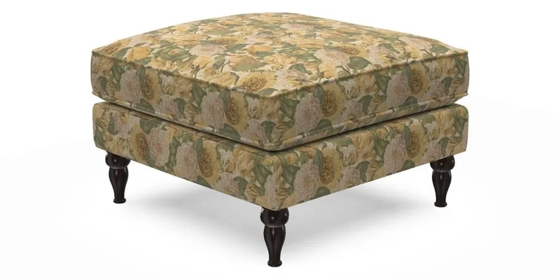 Cooksbridge Standard Footstool in Two Tone Plain Biscuit