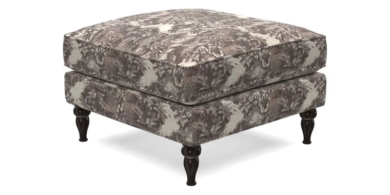 Cooksbridge Standard Footstool in Two Tone Plain Biscuit