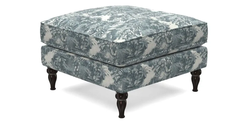 Cooksbridge Standard Footstool in Two Tone Plain Biscuit