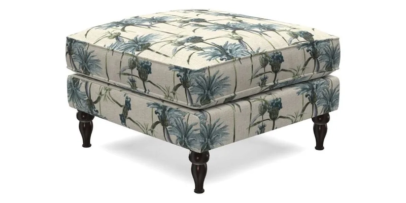 Cooksbridge Standard Footstool in Two Tone Plain Biscuit