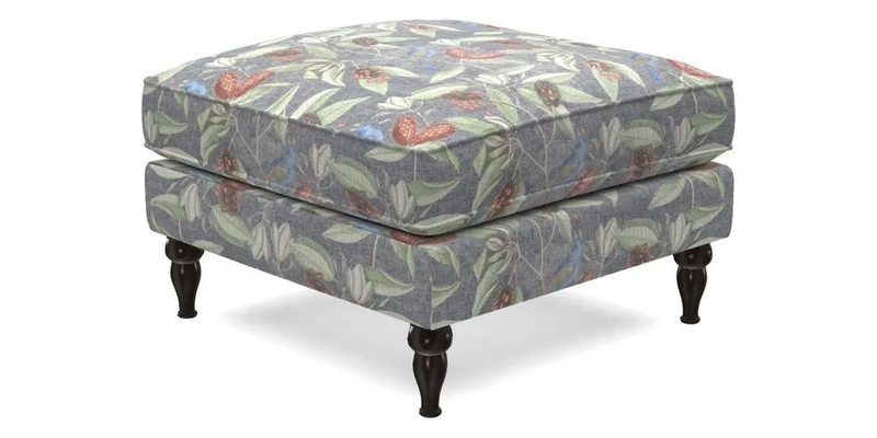 Cooksbridge Standard Footstool in Two Tone Plain Biscuit