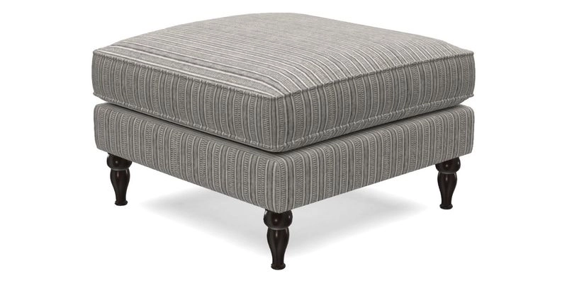 Cooksbridge Standard Footstool in Two Tone Plain Biscuit