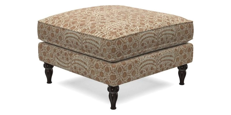 Cooksbridge Standard Footstool in Two Tone Plain Biscuit