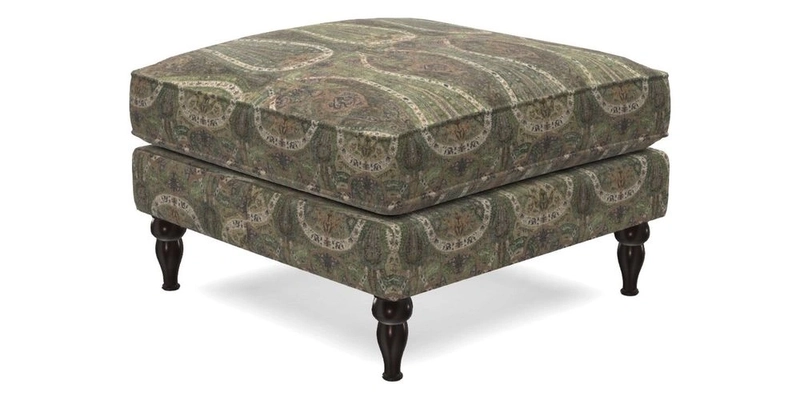 Cooksbridge Standard Footstool in Two Tone Plain Biscuit