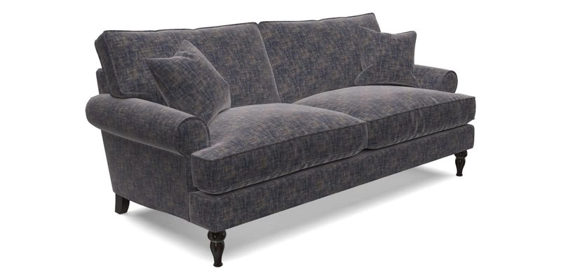 Cooksbridge 3 seater sofa in Linwood Omega Velvet Green Tea